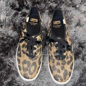 Keds For Kate Spade Glitter Sparks Sneaker Animal Print